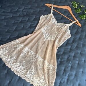 Women’s Lace Mesh Slip Dress